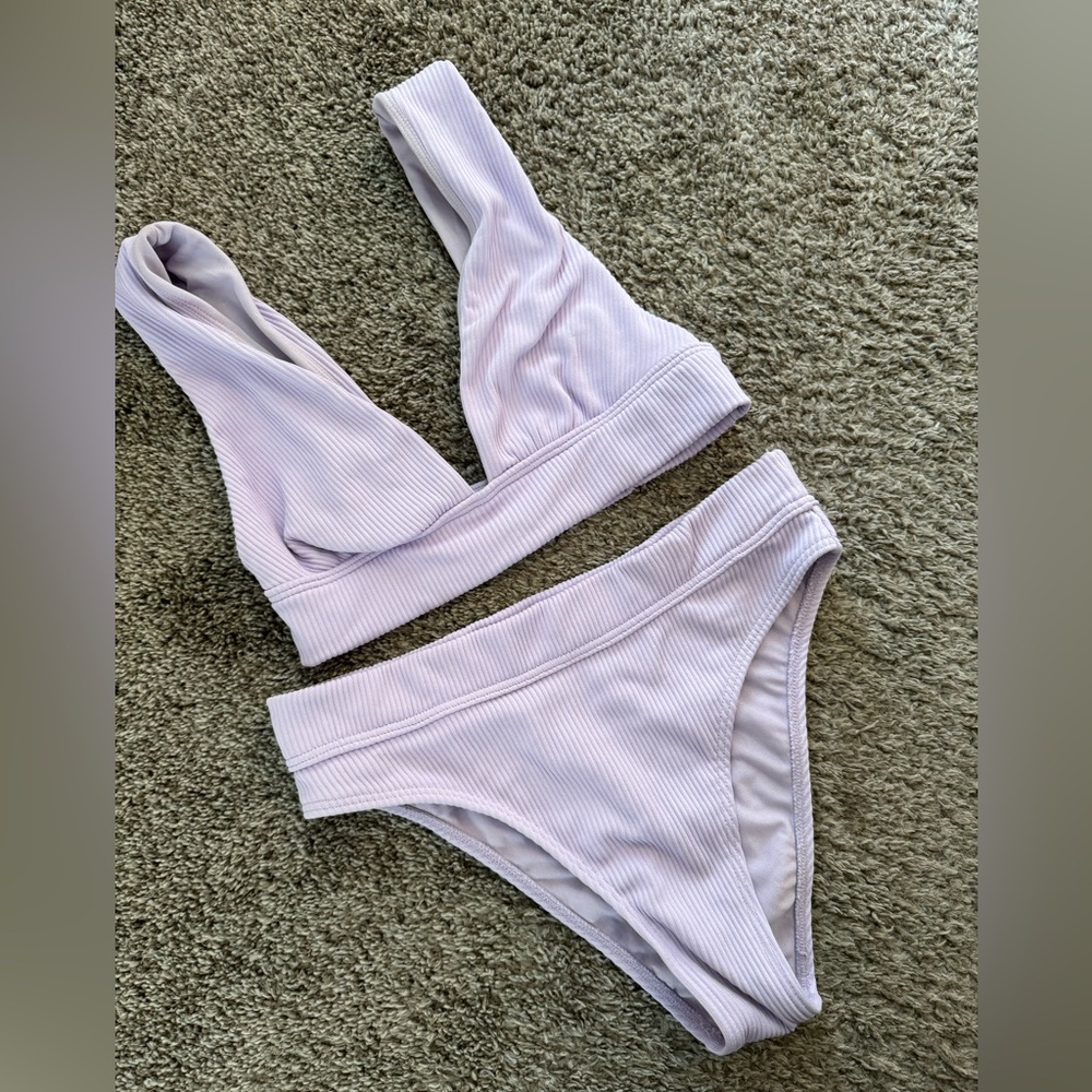 Lilac Billabong 2 piece bathing suit